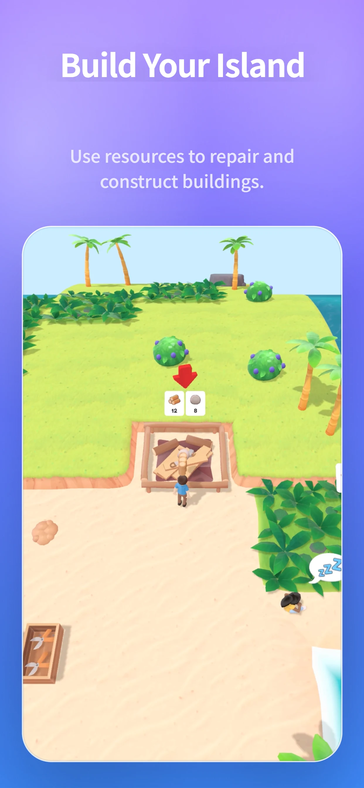 Island Camp: Chop & Build screenshot