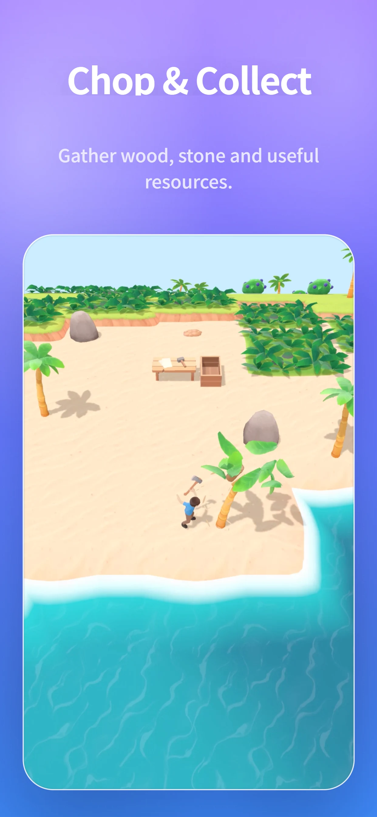 Island Camp: Chop & Build screenshot