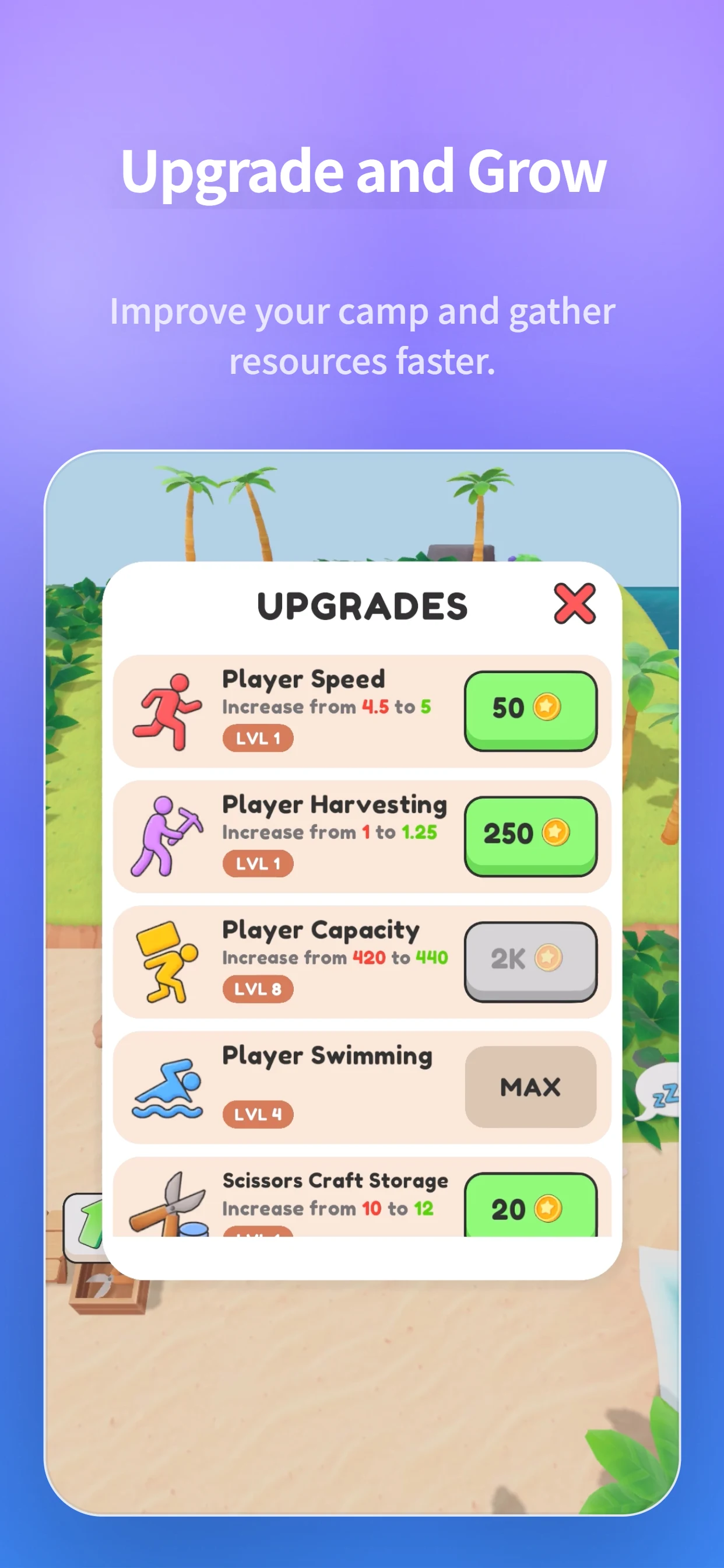 Island Camp: Chop & Build screenshot
